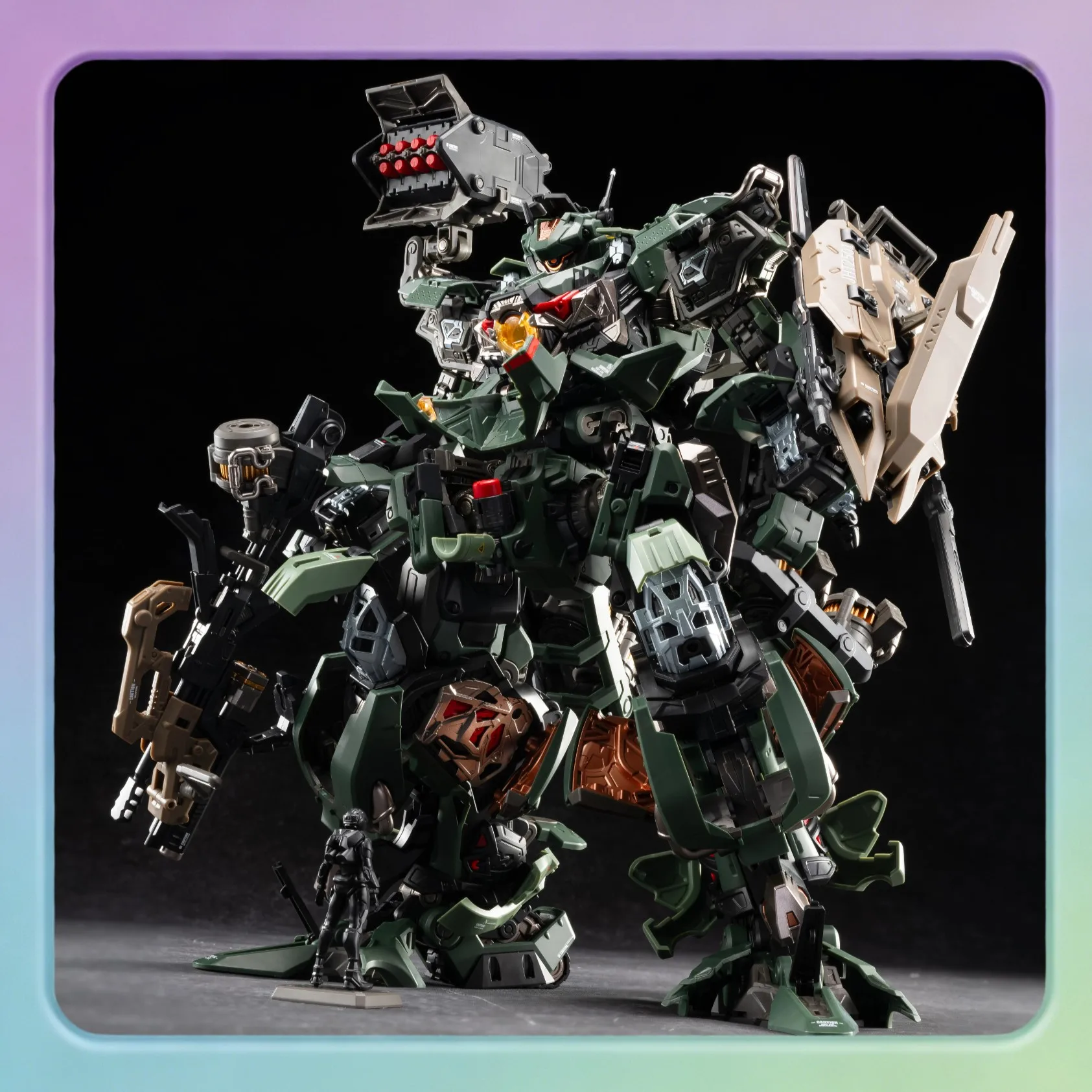 

Mecha Robot Ji Hu Assault Type Movable Figurine Model Desktop Display Model Collectible Figurine Model Festival Gift Figure Toy