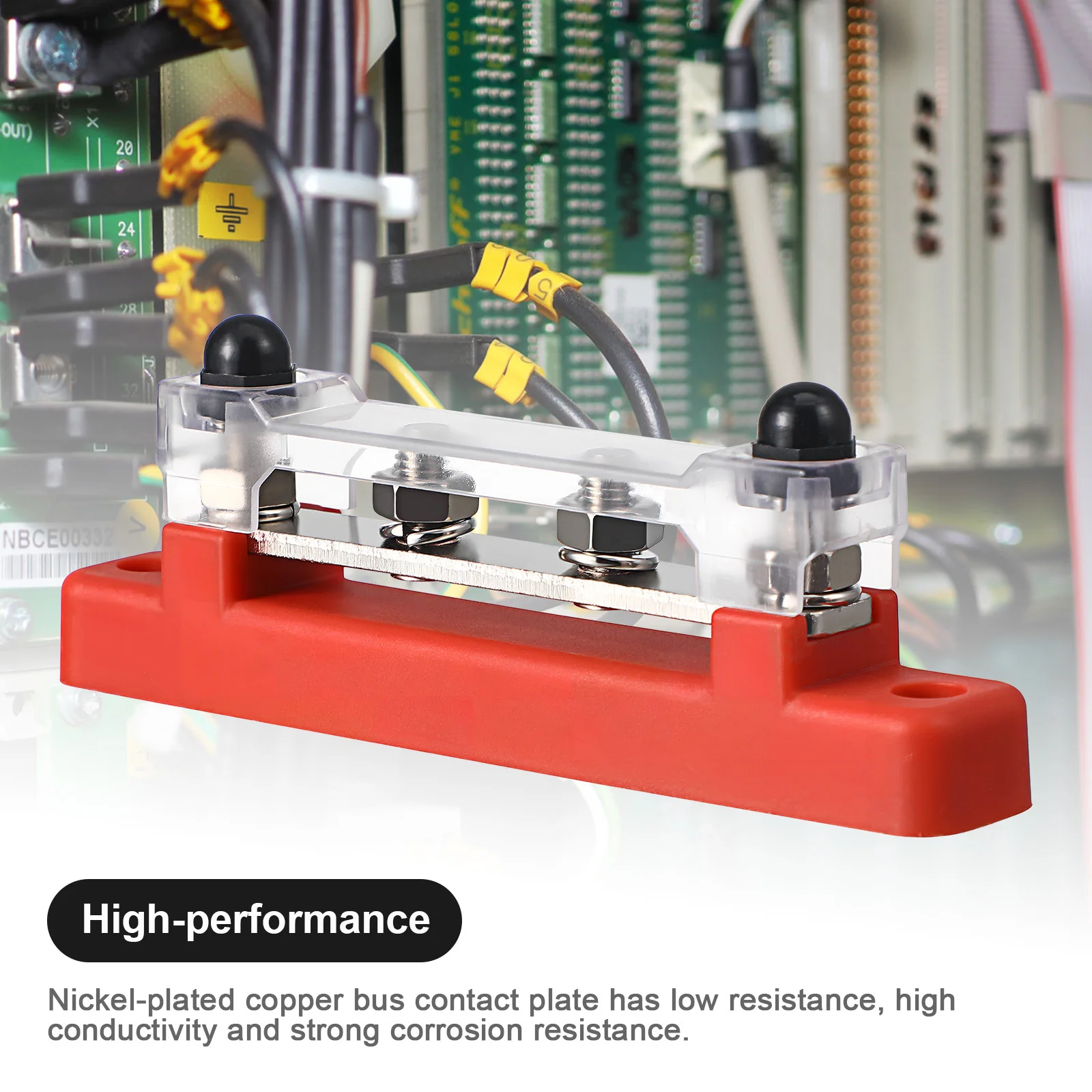 

2 set 2 Sets Power Distribution Block Terminal Block With Cover For Car Rv Boat 12V Marine Bus Bar Truck Yacht