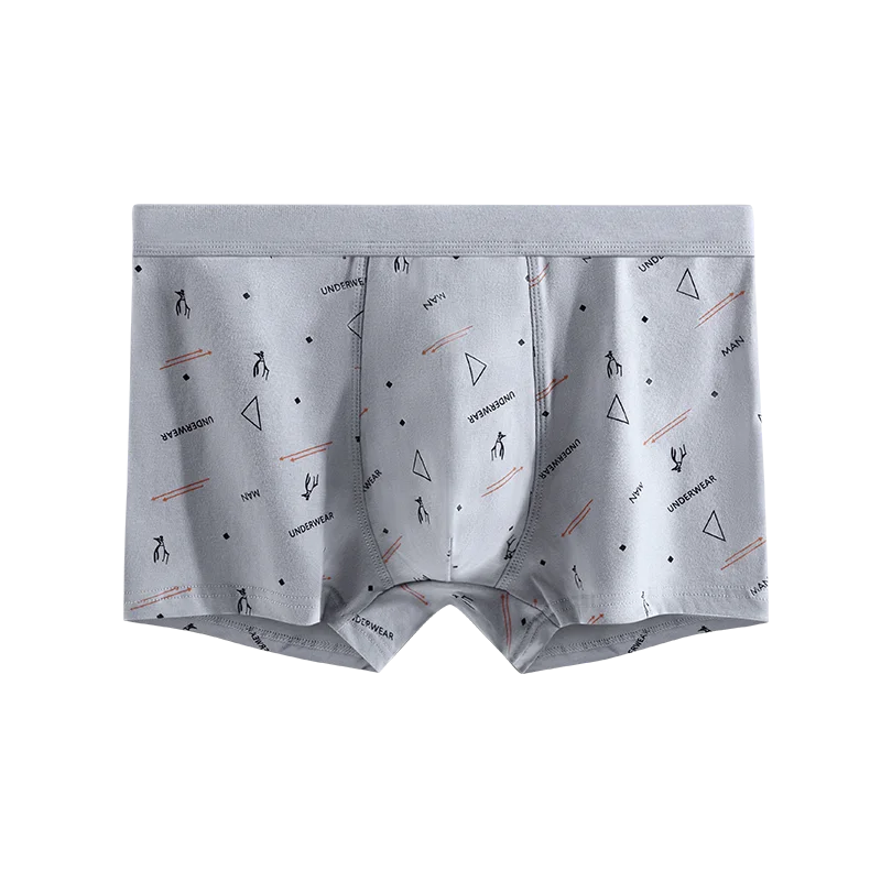 1/2/3/4 قطعة سراويل داخلية للرجال من القطن رسالة مطبوعة 2025 لينة الحميمة رياضي تنفس الملاكمين الذكور السراويل U محدب الملابس الداخلية
