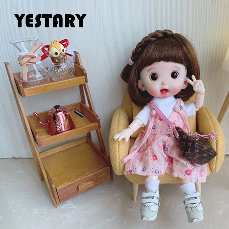 YESTARY OB11 1/12 1/6 Bjd Doll Furniture Flower Stand Doll Accessories Toy Fashion Flower Rack Dollhouse Furniture For Girl Gift