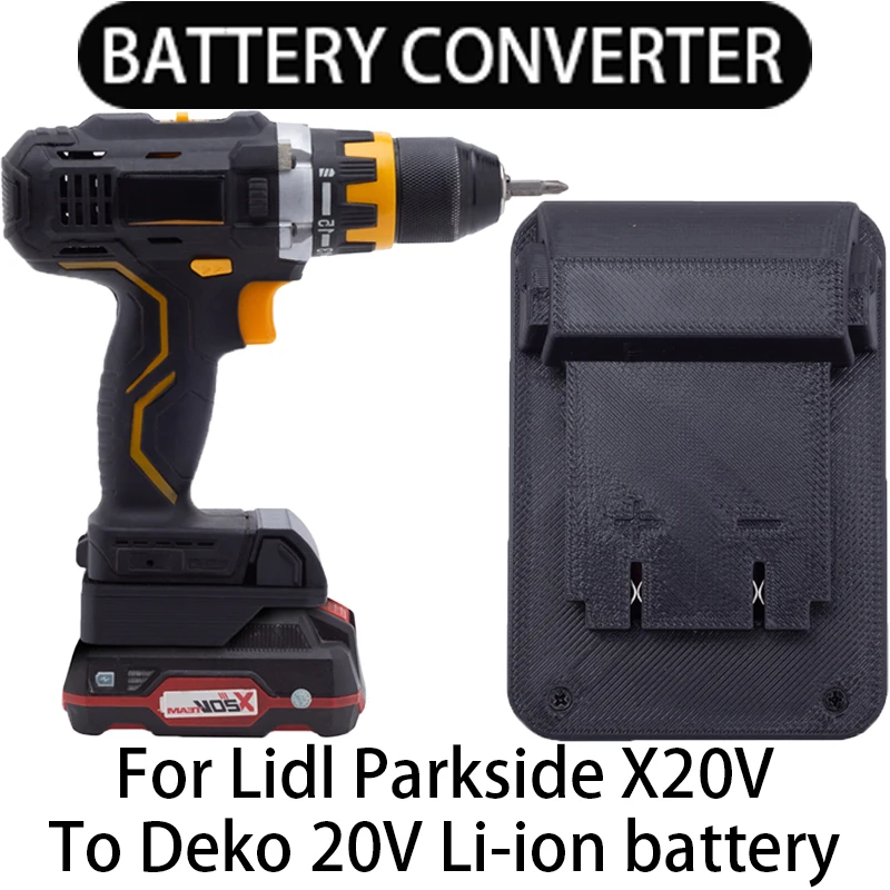 

Adapter for DEKO 20V Li-Ion Tools Converter to Lidl Parkside X20V Li-Ion Battery Adapter Power Tool Accessory