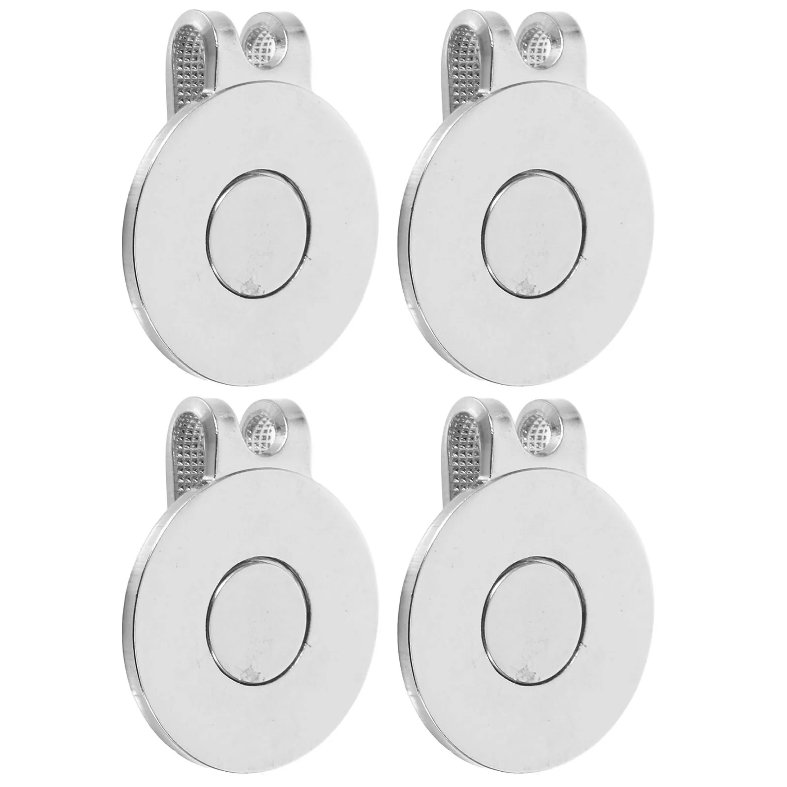 

4Pcs Golf Ball Marker Holder Metal Hat Clips Portable Accessories for Caps Gloves Bags Belts Visors Golf Marker Clip