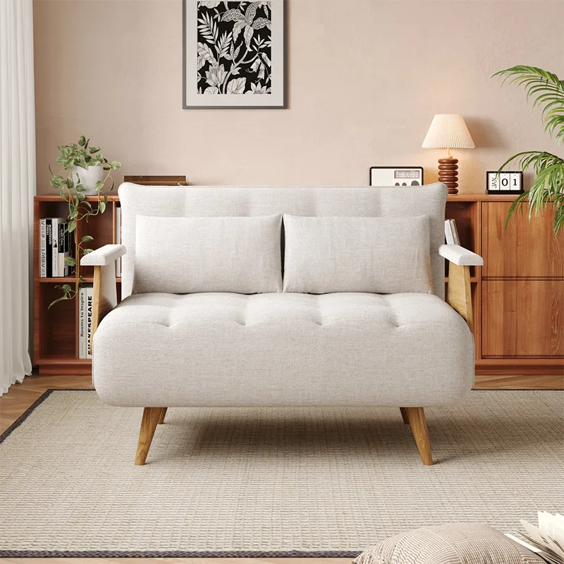 *Modern Velvet Upholstered Sleeper Sofa Wood Frame Foldable Reclining Seats Adjustable Height-Multi-Purpose Living Room Furnitur