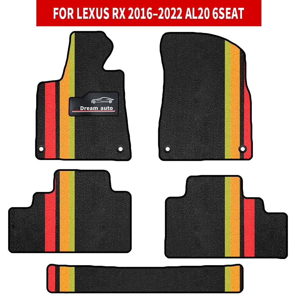 

Custom Car Floor Mats For Lexus RX 2016–2022 AL20 6seat Waterproof Auto Carpets Foot Coche Accessorie