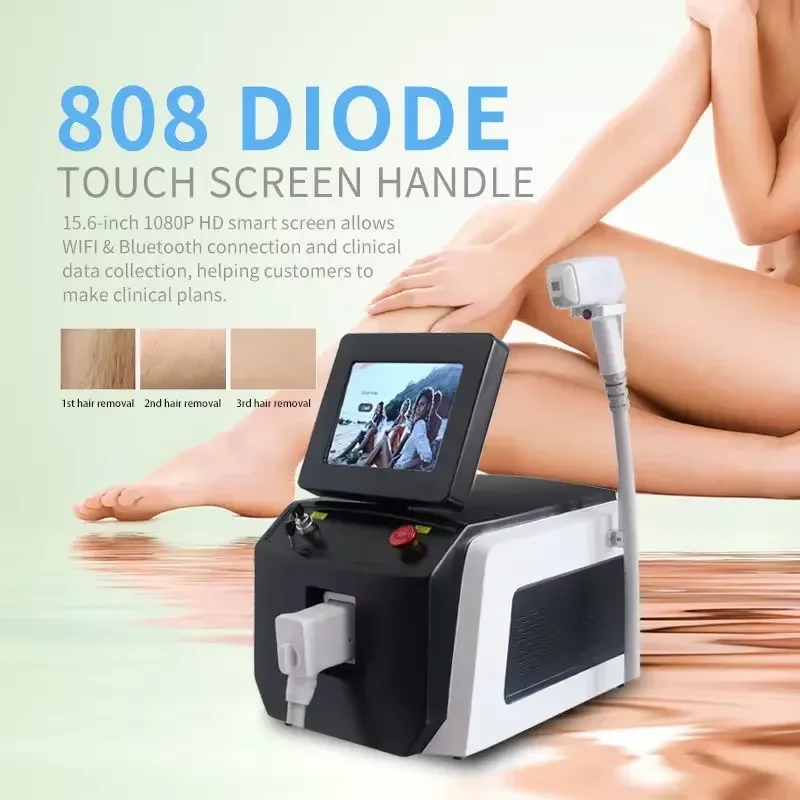

High Power 808nm Diode Laser with 3 Wavelengths 755/808/1064nm for Beauty Treatments Cooling Ice Laser Harmony
