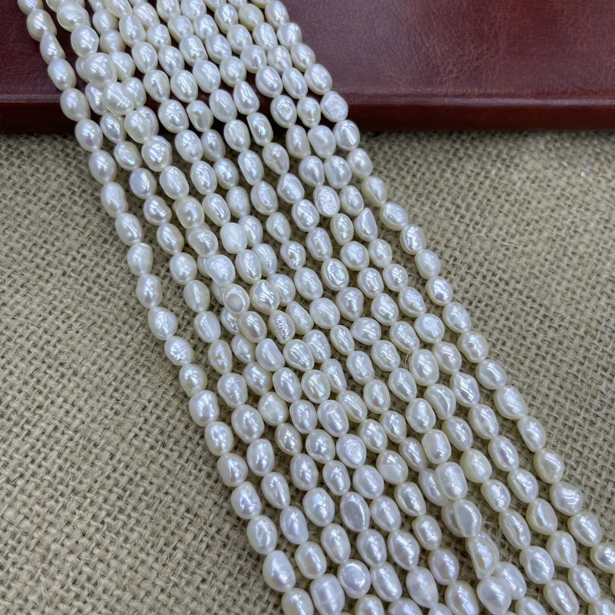 الباروك لؤلؤ المياه العذبة الطبيعية بشكل غير منتظم شبه الانتهاء الخرز لصنع المجوهرات عقد دي اي واي سوار إكسسوارات