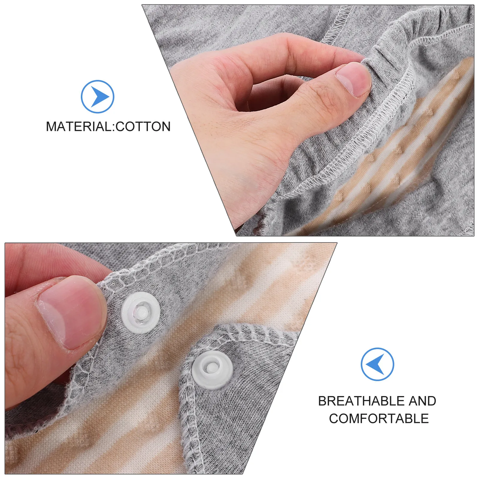 

Многоразовые моющиеся хлопковые подгузники для взрослых, впитывающие, дышащие, непромокаемые трусы для пожилых людей, подгузники для взрослых