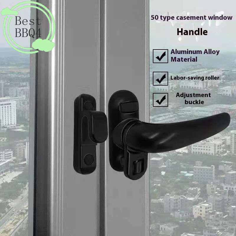 

(BBQ4)Thickened Aluminum Alloy Window Handle Casement Window Seven-Character Handle Outside Open Window With Lock Handle