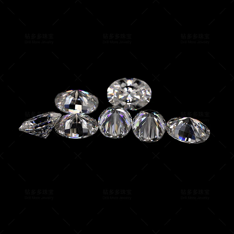 Moissanite Diamante-testado, corte oval, D cor, qualidade VVS1, fábrica direta da fonte, entrega em 72 horas