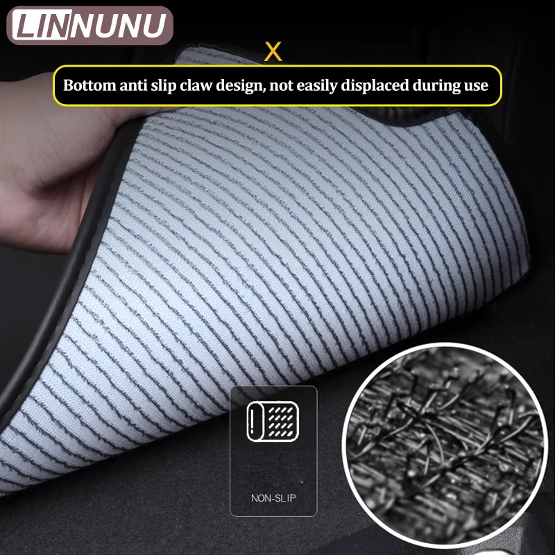 LINNUNU لـ JAECOO J7 PHEV نصف حزمة حصيرة صندوق السيارة الخلفي حماية الجذع وسادة جلدية اكسسوارات السيارات الداخلية 2025 2024 2023