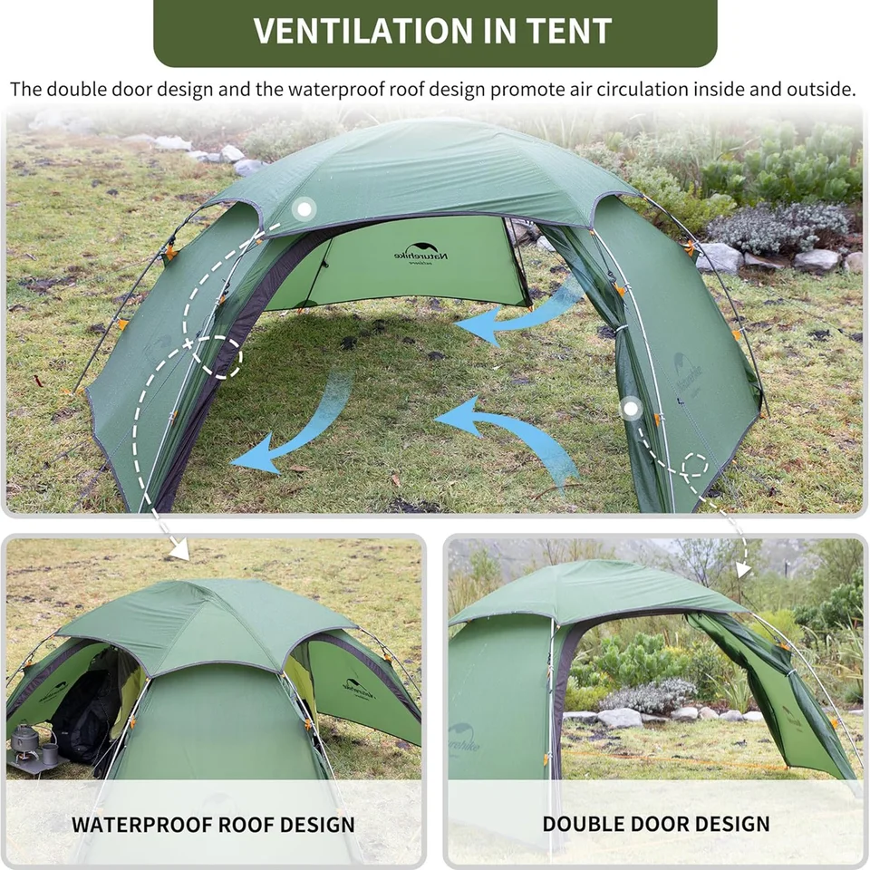 Naturehike Cloud Peak 2 Tent Ultralight Waterproof Camping Tent 4