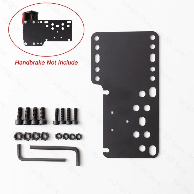 Racing game simulator handbrake gear adapter plate desktop bracket folding rack seat accessories metal conversion plate