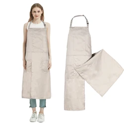 Pottery Split Leg Apron Long Making Ceramic Apron with 3 Pockets for Men and Women Long Artist Apron
