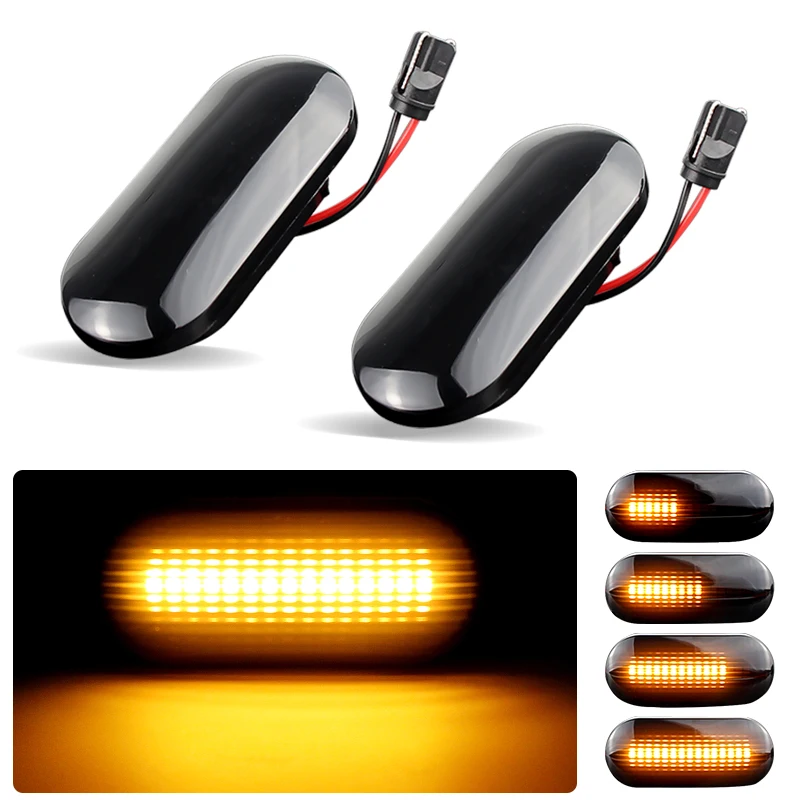 2X Dynamic Smoke Side Marker Lights Turn Signal Lights led Indicator FOR VW Transporter/Multivan T5 (7E/7F/7J/7H) 12/2007 -2015