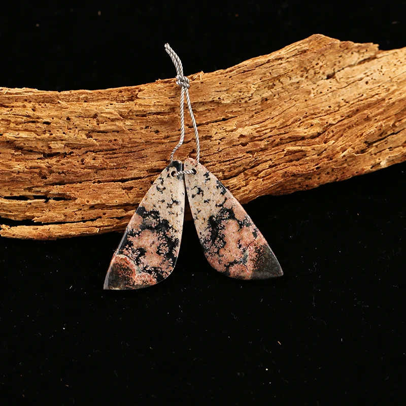 

B&F Snow Flake Obsidian Earring Beads for Jewelry Making, Handmade Natural stones beads, Stones for jewelry Making Supplies