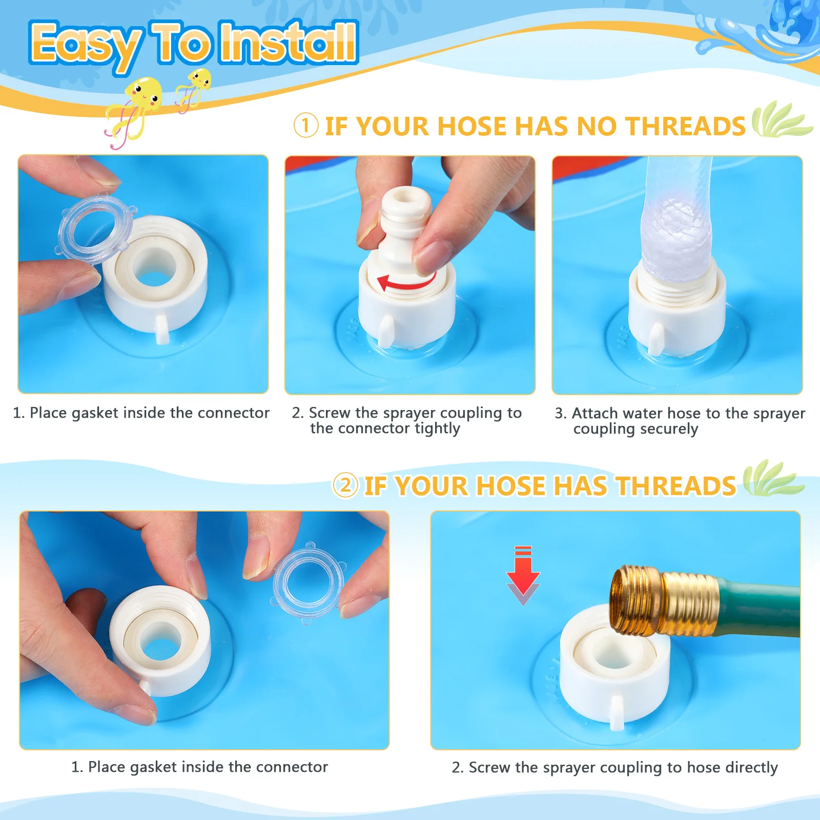 Almofada de spray de água inflável de verão para crianças brinquedos ao ar livre tapete de brincar sprinkler para crianças