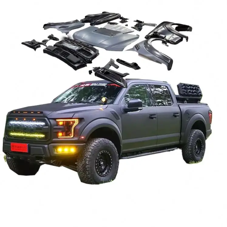 Offroad Accessories Bumper Fender Flare Engine Hood Pickup Truck Wide Body Kits Body Kits For F150