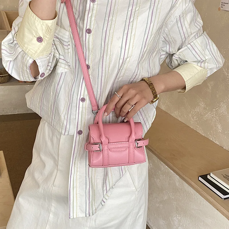 

Women’s Mini Lipstick Crossbody Bag – Small Square Shoulder Purse, 2026 Spring Style, Premium Textured Handbag, Casual & Chic