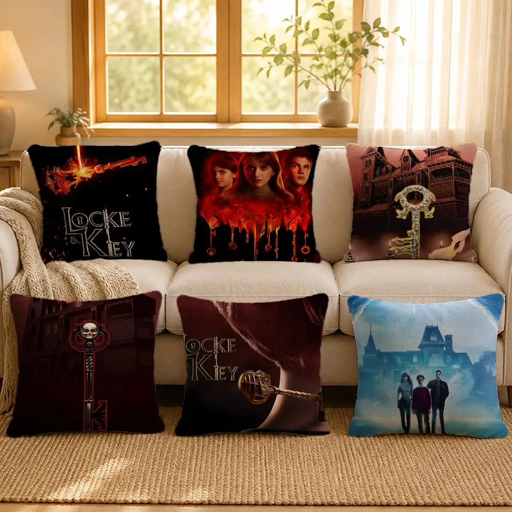 TV Locke And Key Supernatural Cushion Cover Personalized Short Plush Soft Bedroom Sofa Home Decor Gift