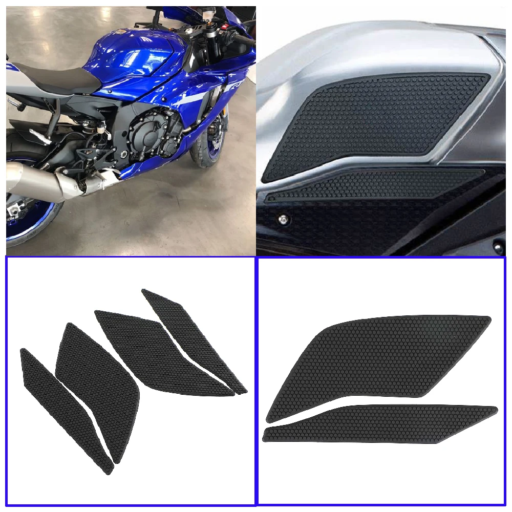 

Fits for Yamaha YZF R1 R1M ABS YZF-R1 YZF-R1M YZF-R1S 2015-2025 Motorcycle Tank Pad FuelTank Side Knee Traction Anti Slip Pads