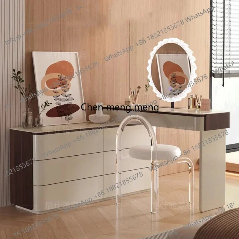 Makeup Accessories Dressing Table Mirror Desk Chair Computer Corner Vanity Table Filing Cabinets