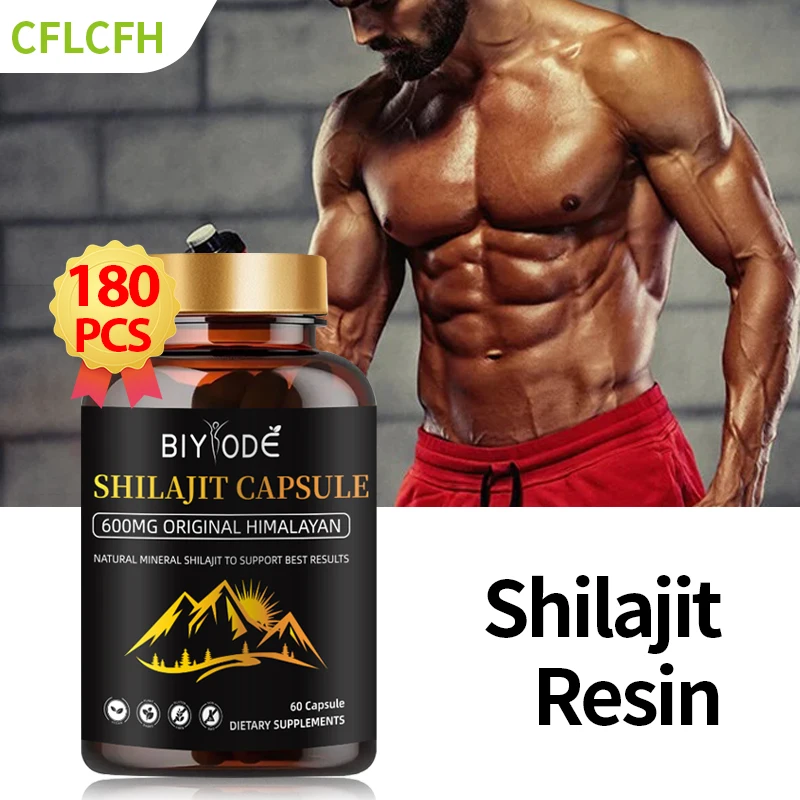 Shilajit-Capsule d'acide Fulvique de l'Himalaya pur, Trace Minorganisateur, Endurance énergétique, Soutien immunitaire, Complément alimentaire, Original, 600mg