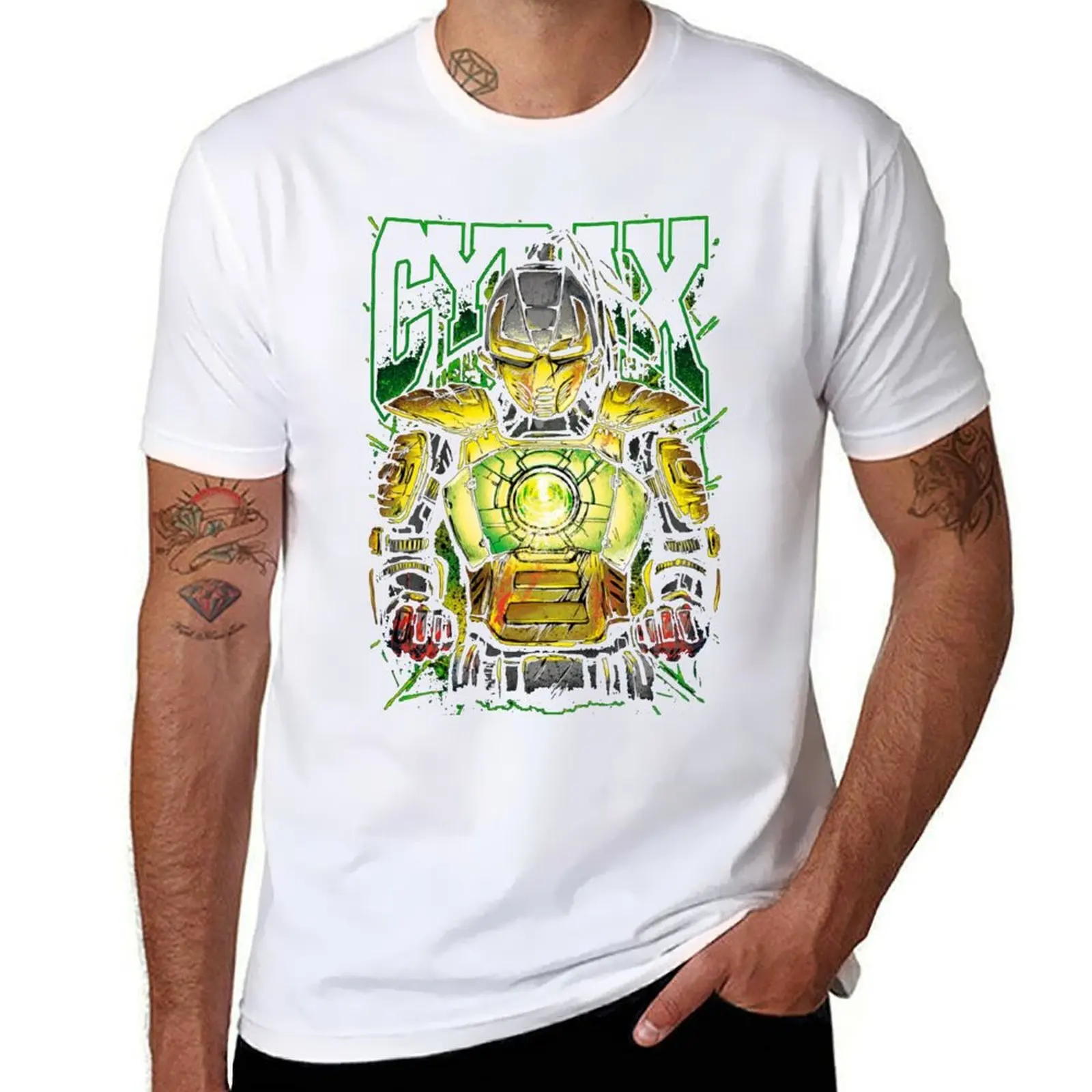 

Mortal Kombat Cyrax T-Shirt anime t shirts oversize man t shirt cotton T-Shirt