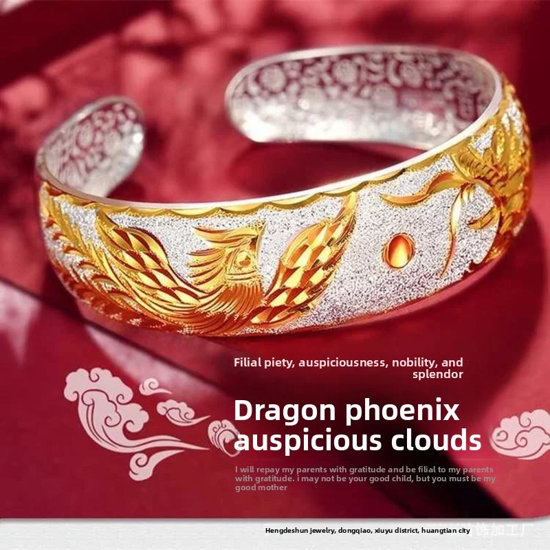 

Оригинальный дизайн, стерлинговое серебро S99, преувеличенный и атмосферный женский браслет с открытым ртом, подарок вашу маму, элитный подарок