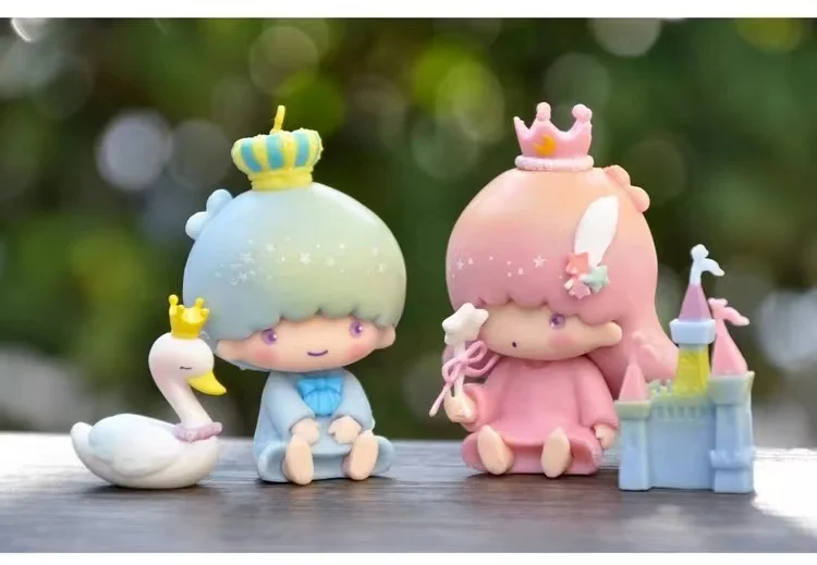 Figura de la serie Dream Melody Sanrio, caja ciega Kuromi, canela, perro, bonita estatuilla, adorno de escritorio, regalo