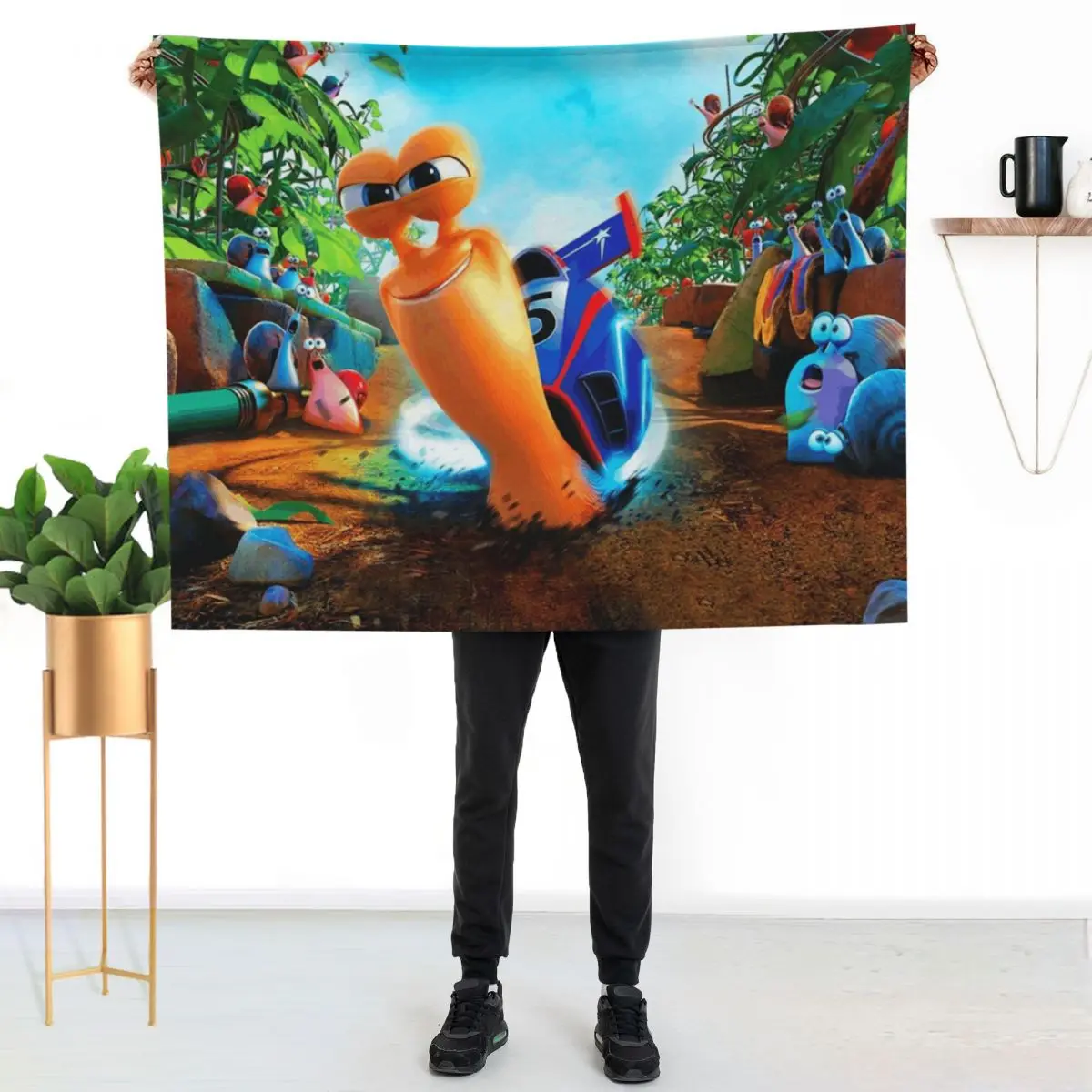 turbo animation characters turbo vs child Throw Blanket Luxurious Soft Fuzzy Blanket for Sofa Bed