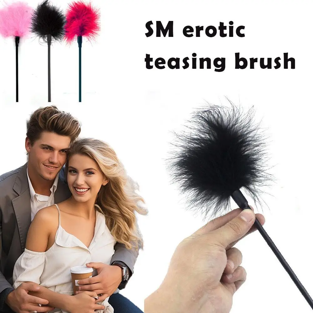 Feather Tease Brush for Couples Soft Sensual Stimulator Multi color Sex Accessories Enhances Intimacy for Romantic Moments