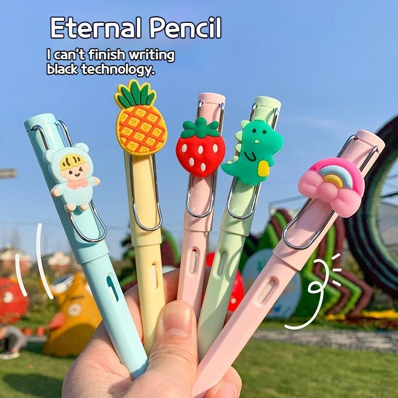 Endless Pencil Cartoon Black Technology No Need To Sharpen No Ink Eternal Pencil Not Easy To Break Black Technology Pencil