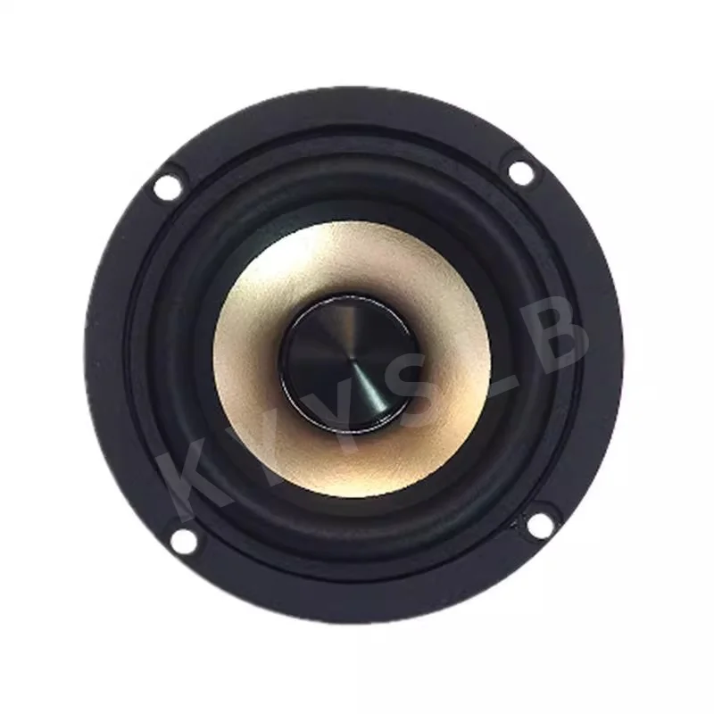 

KYYSLB 3 Inch HIFI Full Range Speaker Cast Aluminum Basin Frame Black Oak Edge Mica Basin