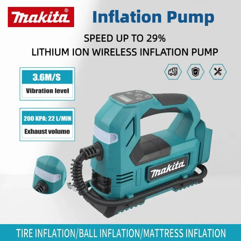 

Makita DYS59 Automatic Cordless Inflator Electric Air Pump Car Tire Handheld Air Compressor For Makita 18V Battery (No Battery)