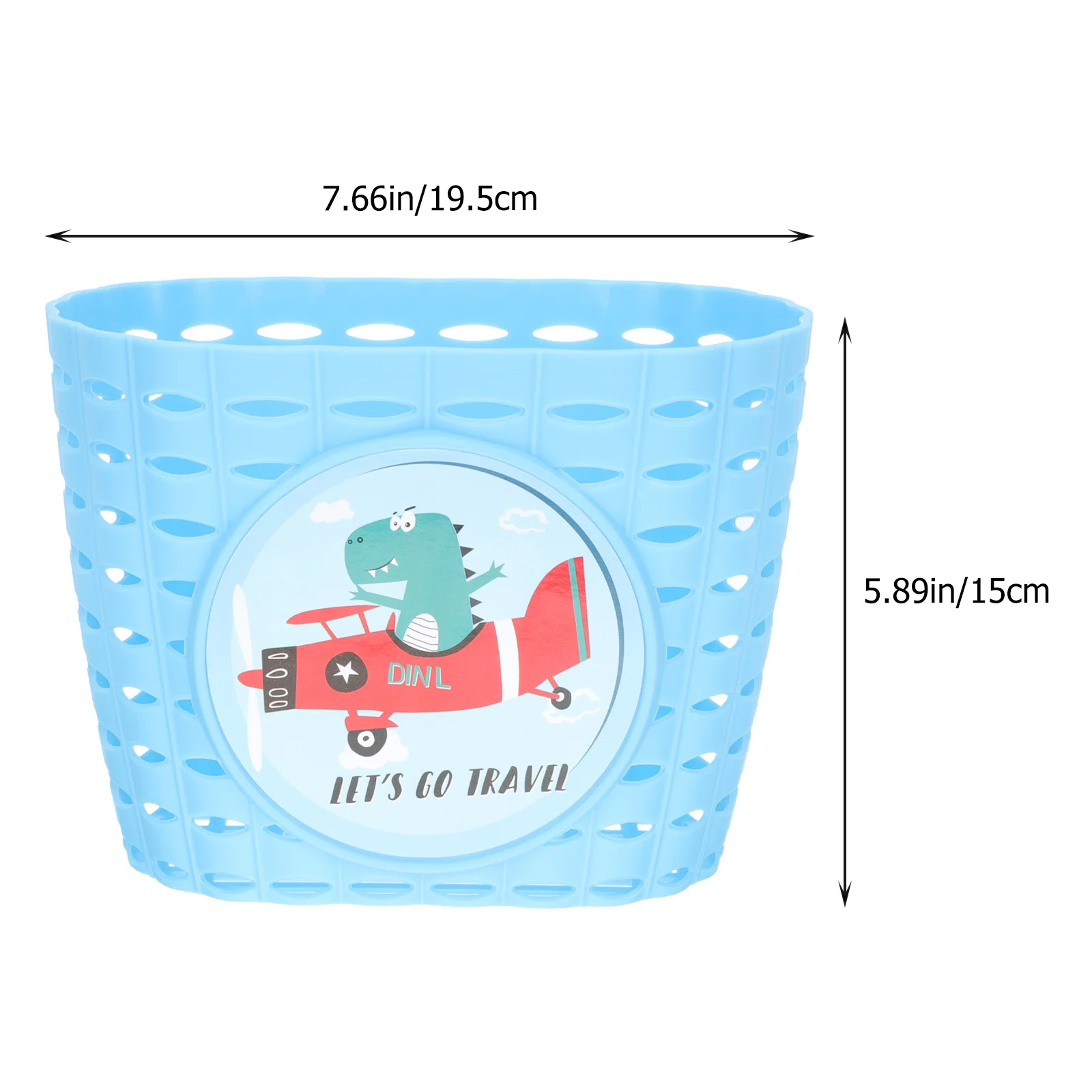 سلة دراجة للأطفال سلة تخزين بلاستيكية أمامية خفيفة الوزن مقاومة للخدش مناسبة لمقود الدراجات البخارية
