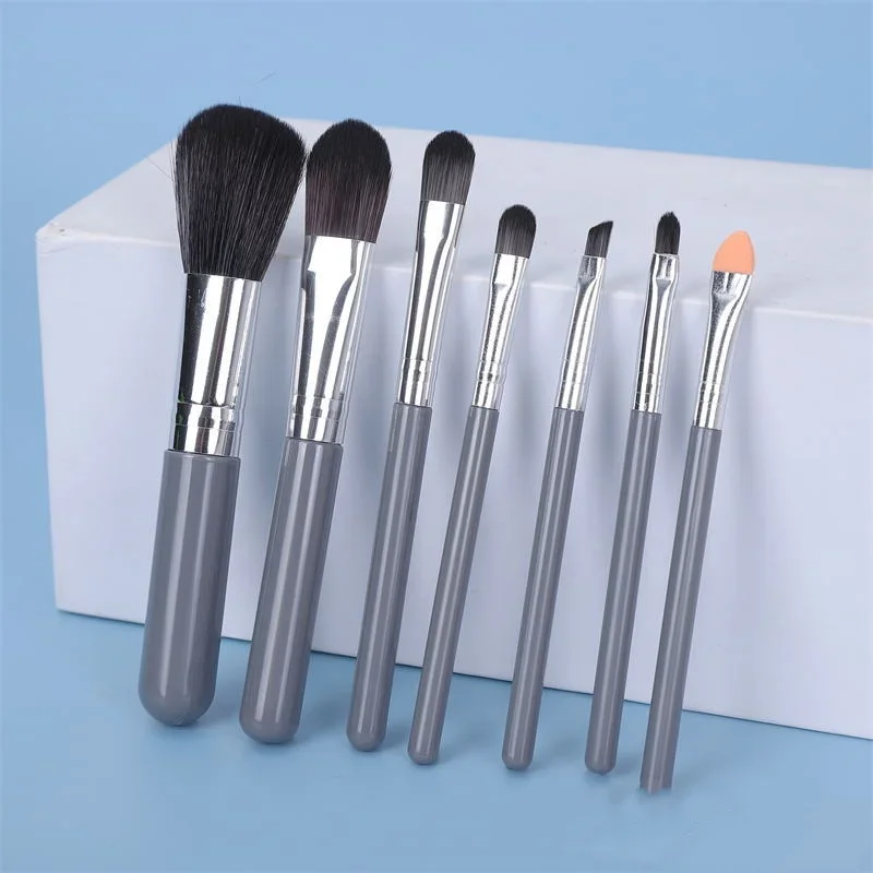 7 stks/set Draagbare Make-Up Borstel Poeder Blusher Oogschaduw Make Up Tool Kit Professionele Schoonheidsverzorging Make-up Cosmetica Accessoires