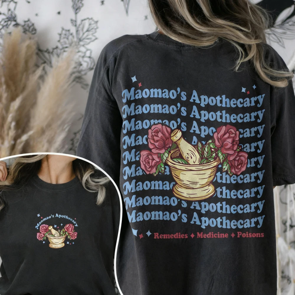 Women Cotton T Shirt Mao Mao's Apothecary Kawaii Shirt Cute Anime Graphic Tee Aesthetic Witchy Apparel Fashion Crop Tops