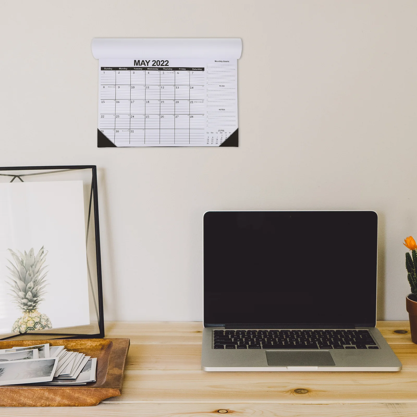 1 قطعة 2022 تقويم معلق تصميم أنيق أنيق مساحات فارغة للملاحظات مواعيد واضحة ديكور مكتب المنزل تقويم الحائط