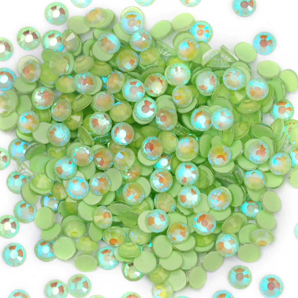 Leuchtende Fluoreszenz-Glitzer-Neon-Strasssteine ohne Hotfix, helle DIY-Nagelkunst-Kristalle, Diamant-Strass-Edelsteine für Charms und Kleider – Detail 10