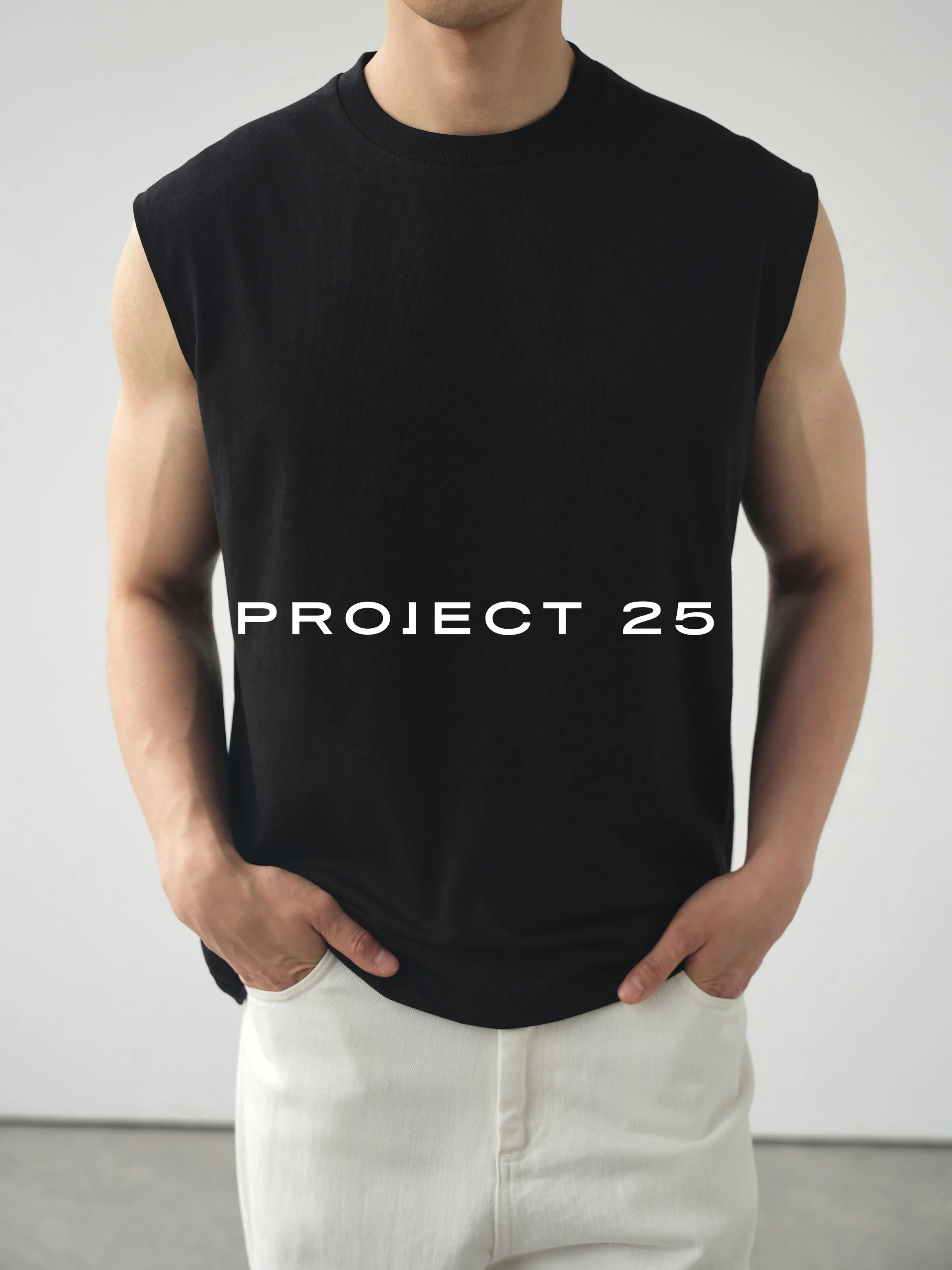 PROJECT 25 Men's 240G Cool Breathable Quick Dry Muscle Tank Tops, Casual Sports Sleeveless Vest Workout Gym Tops For Summer