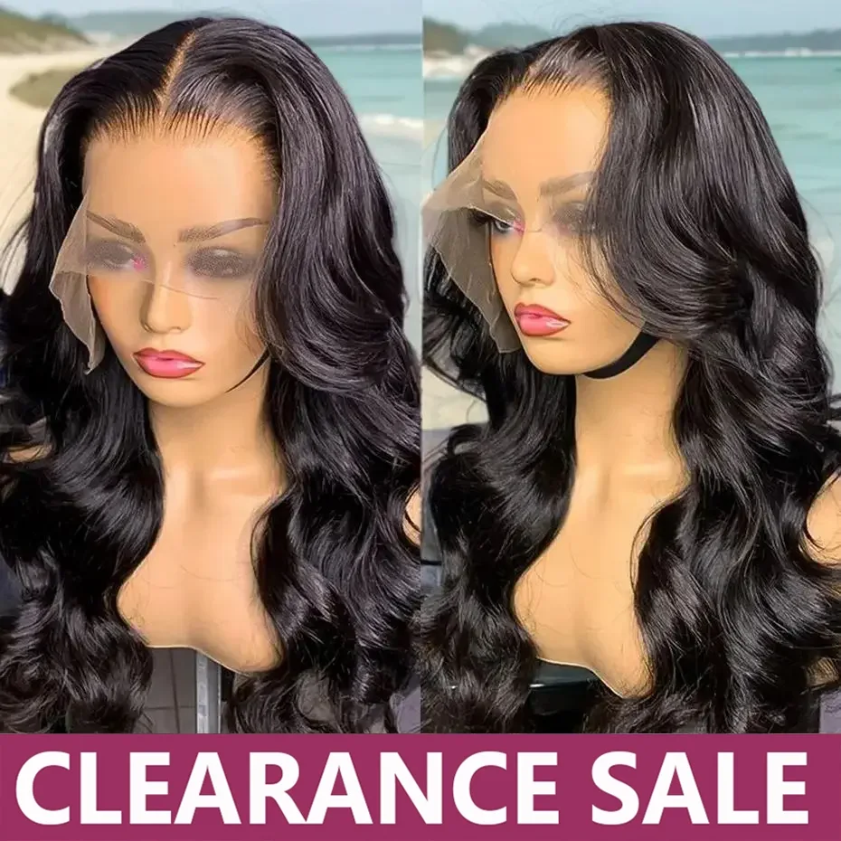 30 32Inch Body Wave Wig Human Hair Brazilian 13x4 13x6 HD Transparent Lace Front Wig Pre Plucked 4x4 Lace Closure Wigs For Women