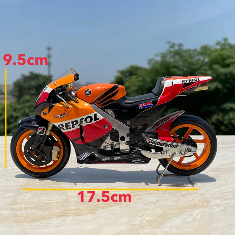 Diecast Alloy 1:18 Scale Honda MotoGP Motorcycle Motorbike Model Toy Adult Fans Collectible Souvenir Gifts