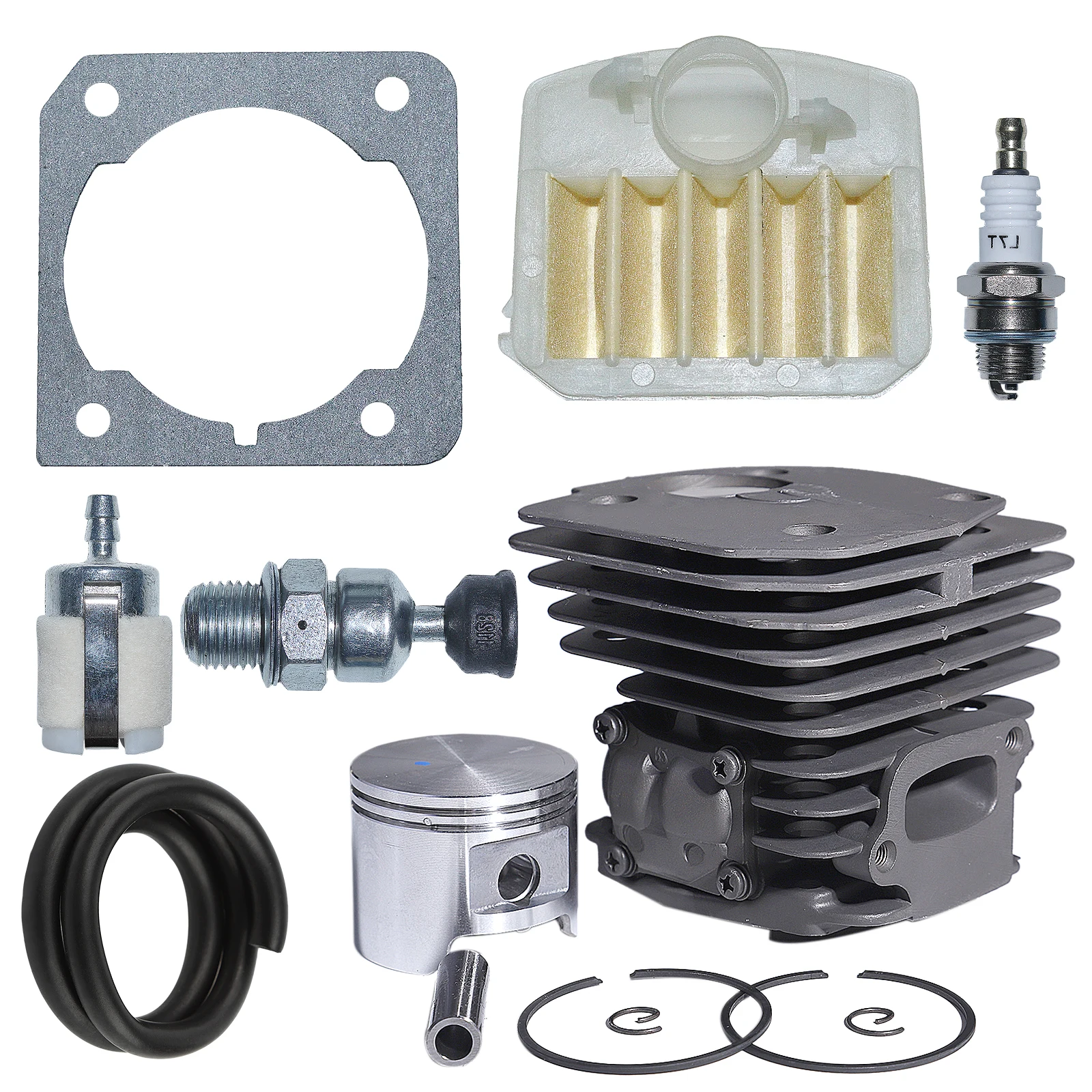 45 مللي متر اسطوانة مكبس مجموعة فلتر الهواء ل Husqvarna 353 346XP 350 بالمنشار 537253002 ، 503862803 شرارة التوصيل
