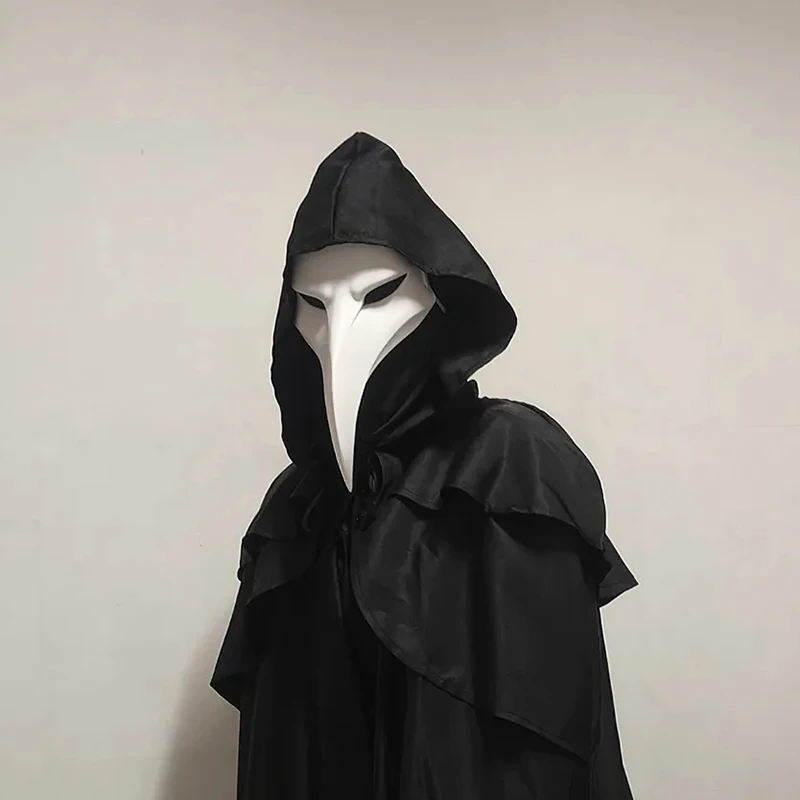 SCP Foundation SCP-049-J The Plague Fellow Cosplay Mask Adult Doctor Schnabel Bird Beak Facepiece Halloween Costume Prop