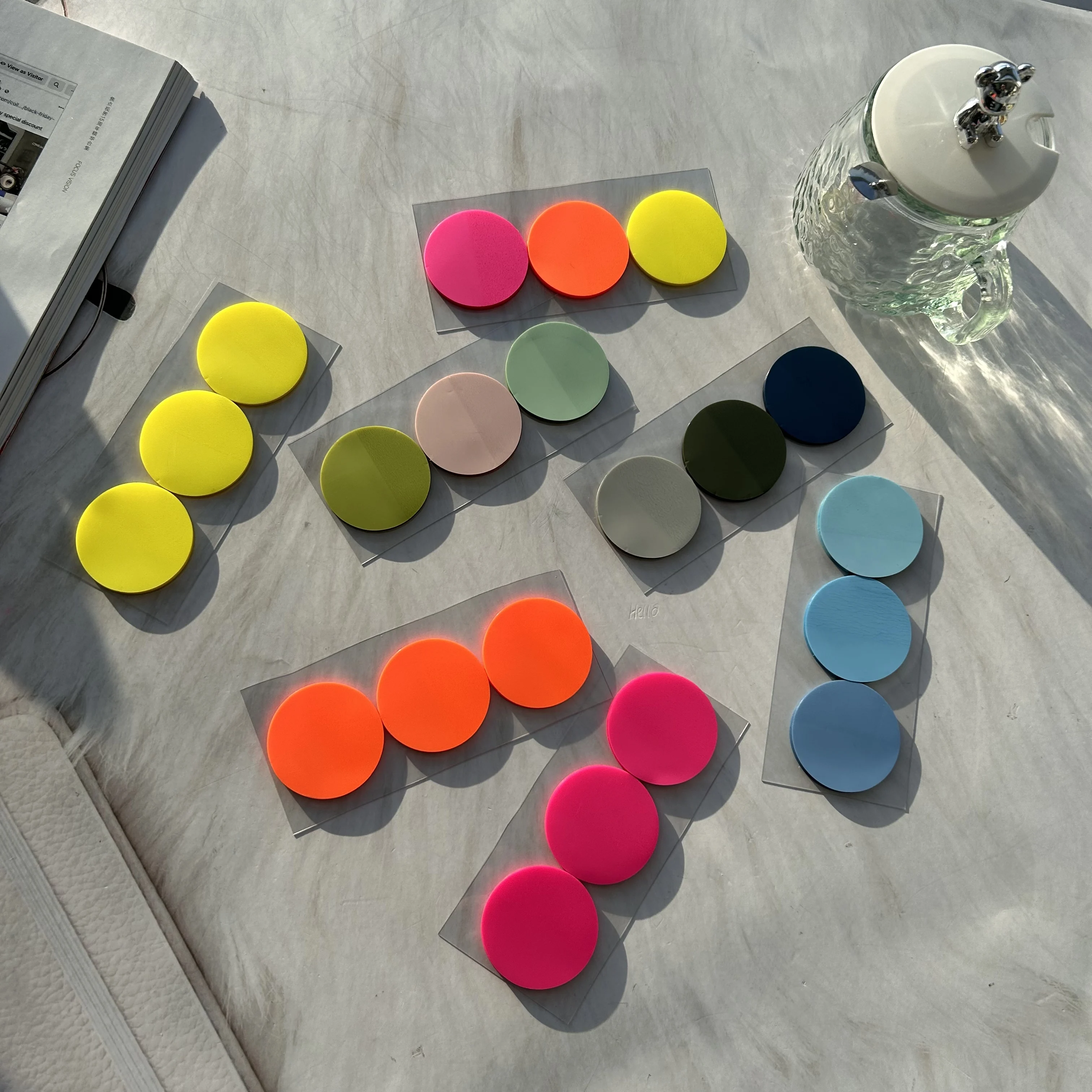 150 Sheets Color Stickers Transparent Fluorescent Index Tabs Flags Sticky Note Page Bookmark School Office Supplies Stationery