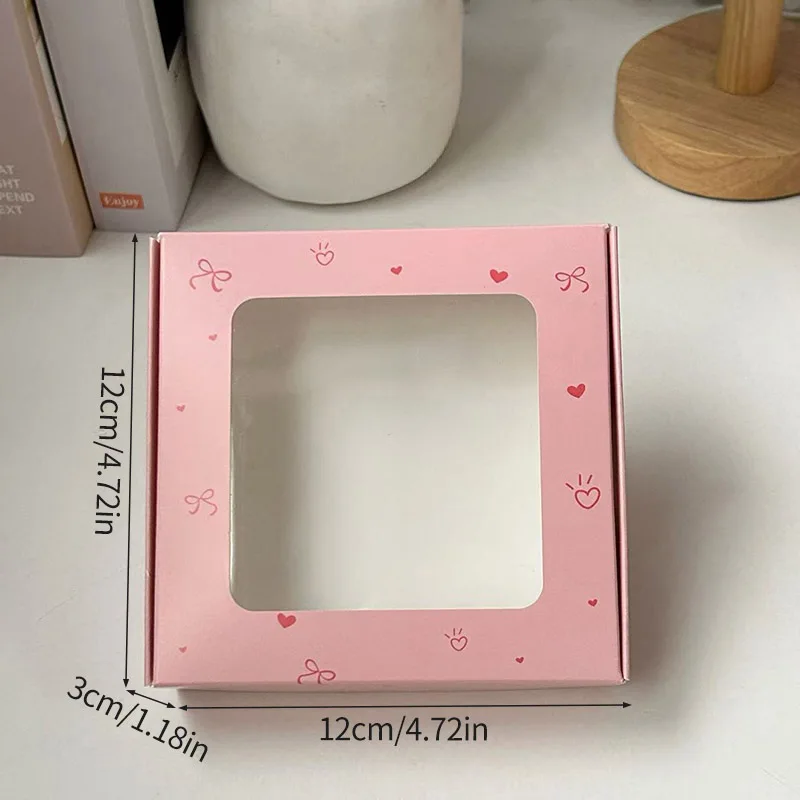 Kraft Paper Gift Boxes with Window, 1/5 PCS