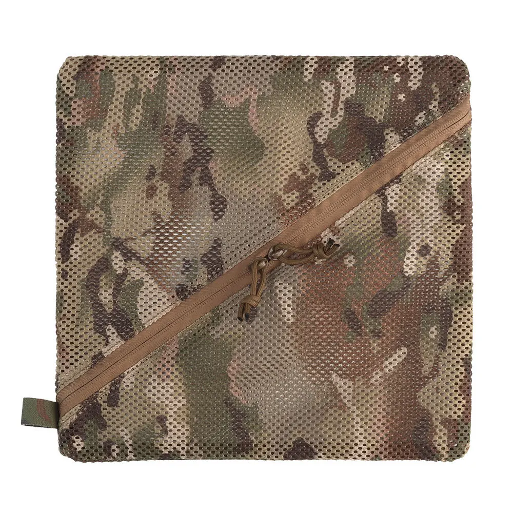 Taktische Netztasche Aufbewahrung EDC Netztasche mit zwei Reißverschlüssen Gurtband Schleife Organizer Tasche Einsatz Camping Jagd Airsoft Ausrüstungen