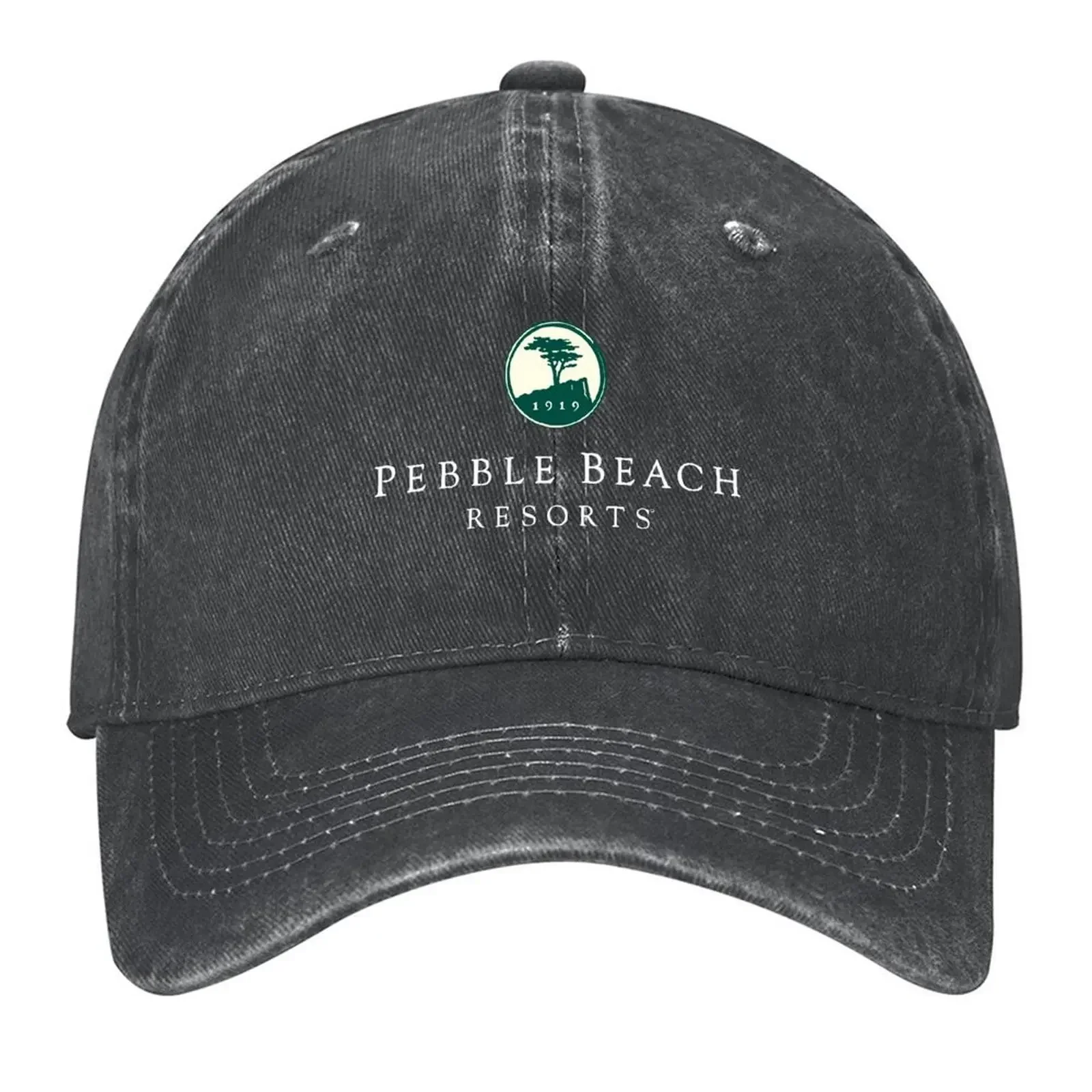 Бейсболка 2026 Pebble Beach Resorts Golf Courses Resorts Spa 1919 с защитой от УФ-излучения, солнцезащитная кепка с козырьком | -F- |   Женская и мужская одежда