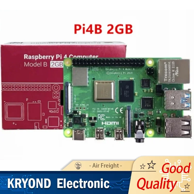 Raspberry Pi 4B 8 GB-2 GB RAM BCM2711 Quad-Core Cortex-A72 ARM WiFi Bluetooth 5.0 Python Programming