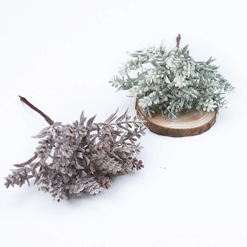 

1PC Artificial Plastic Flowers Christmas Decorations Vases Home Room Wedding Party Fake Plants Gifts Box Diy Wreath Scrapbooking